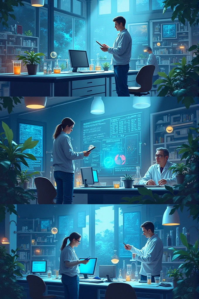 Make a four pic one word game for the word research 