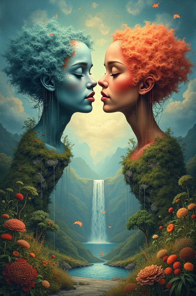 River of smile, a rain of sadness, winds of joy, a lawn of love, a residue of sadness, a branch of illusions, tree of strength and an environment of fulfillment and satisfaction 
