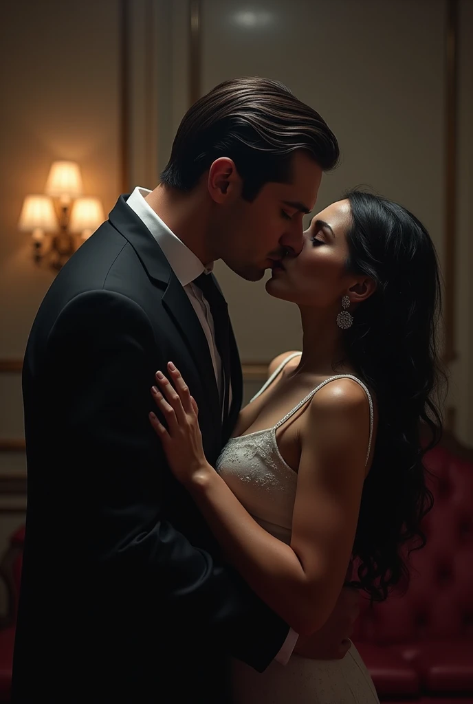 A Mafia man who has grey eyes forced kissing to a beautiful girl