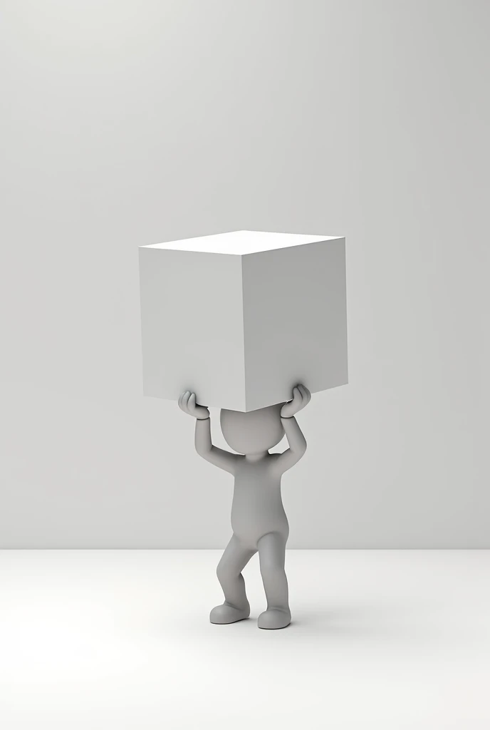 Square character lifting another square character 


