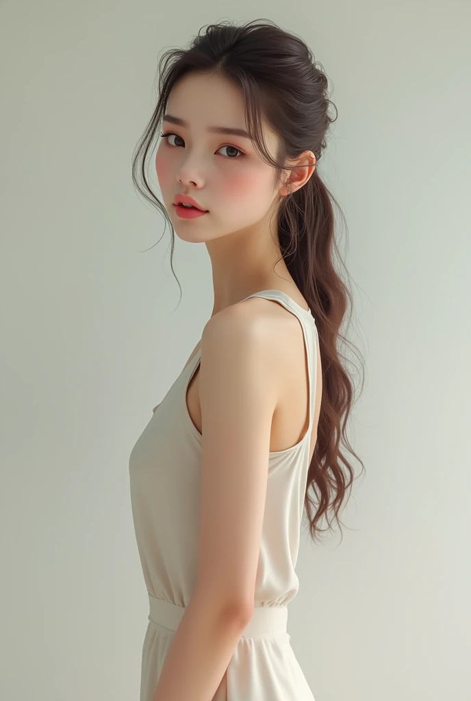 A female character in her 20s full body realistic 