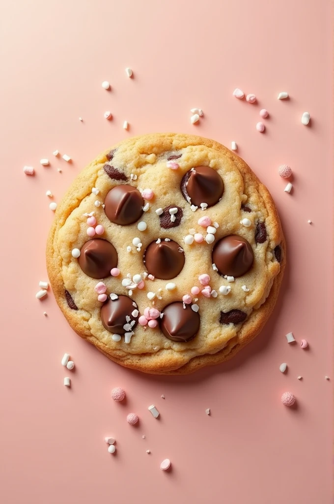 Make a background image, simple, with large chocolate chip cookie sprinkles