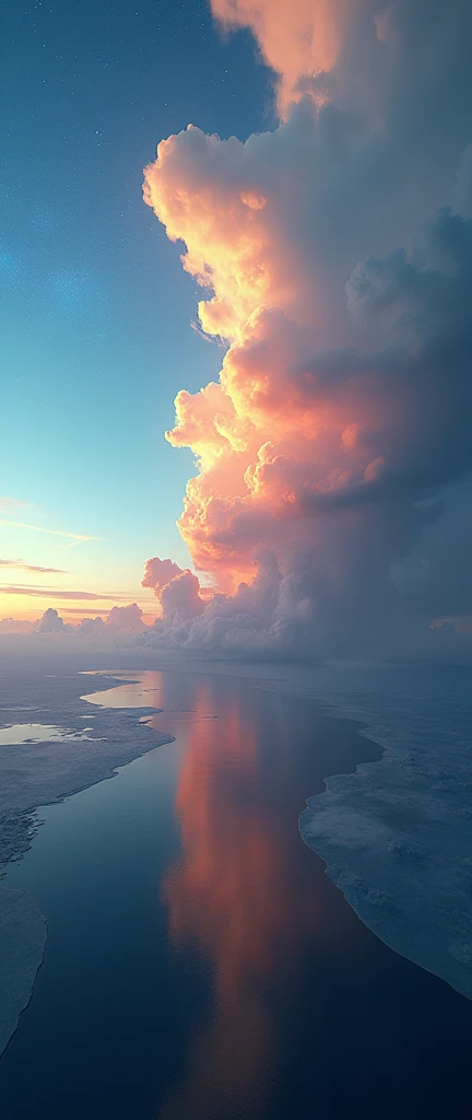 (masterpiece:1.2,Superior Quality,mirror-like,Cinematic Experience),8k,wallpaper,(Taken from space:2.0),stratosphere,(rainbow:2.0),beautiful photo,(dynamic:2.0)、16K, Ultra-high resolution, Ultra-high resolution, to be born,wonderful ,future、rainbow色の、The world 30 years from now