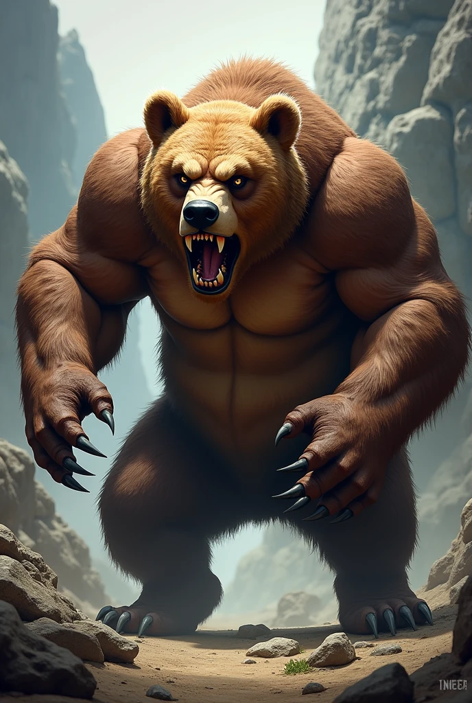 Angry bear mascot for rpg 