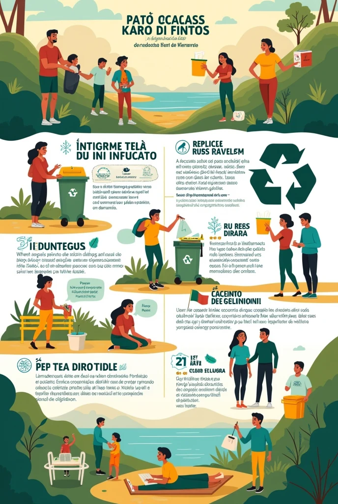 Portuguese pamphlet about waste awareness