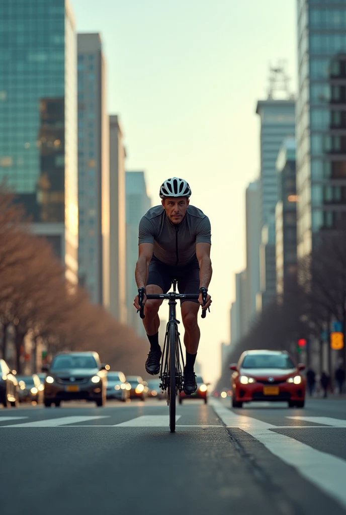 A man on bike
