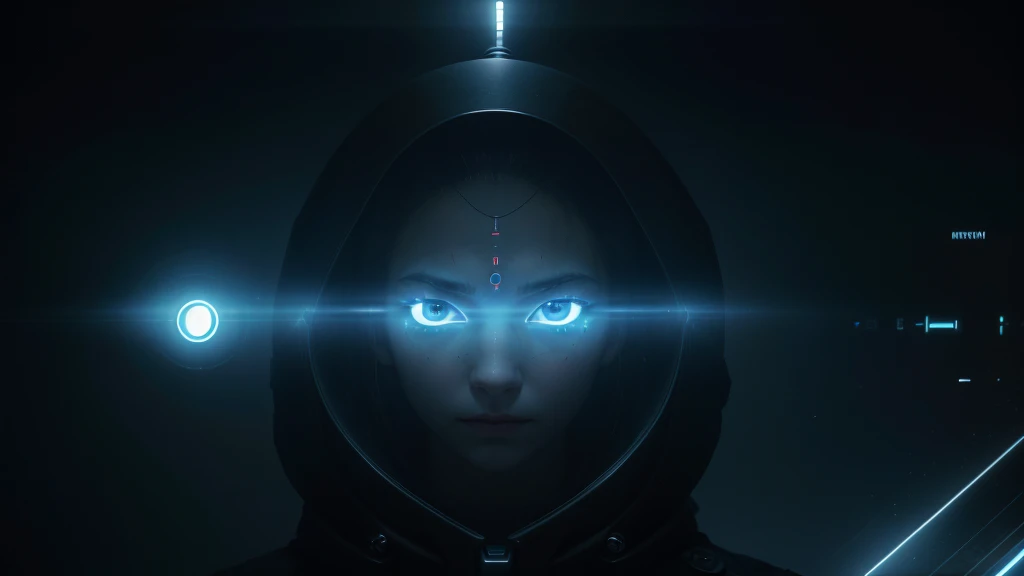 A technological future where biometric systems, digital payments, and AI surveillance dominate. People are scanned as they move through sleek, high-tech environments, unaware of the control and loss of freedom they are slowly accepting. A shadow of the beast's mark looms over the scene, hinting at what’s to come