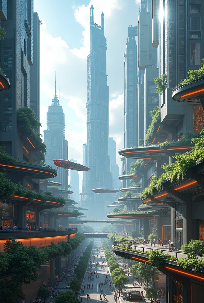 futuristic city