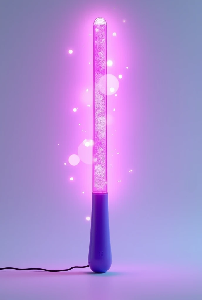 circle kpop light stick with handle purple color inside out movie joy sadness anger disgust fear core memory white background