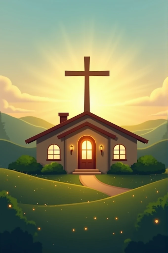 Create a logo representing a blessed Christian home