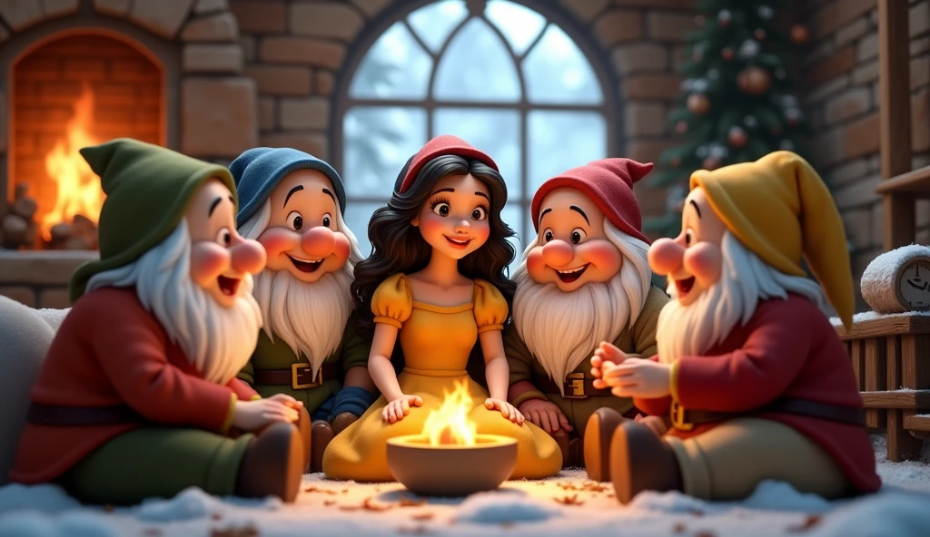 daily、happiness、Promise: The dwarves and Snow White live together、Conversation with the  ones　happinessな日々