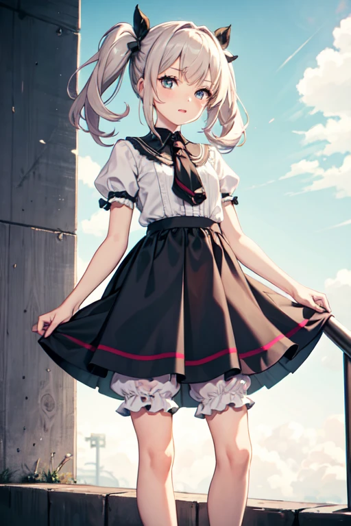 Girl in bloomers