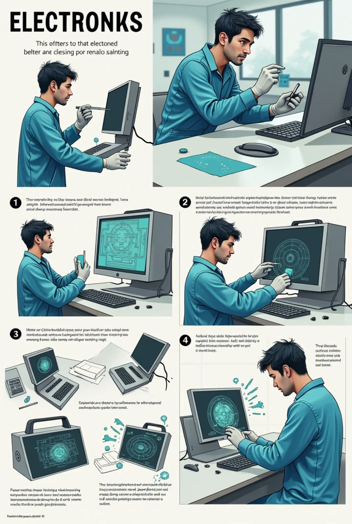 Safety precautions about electronics painting