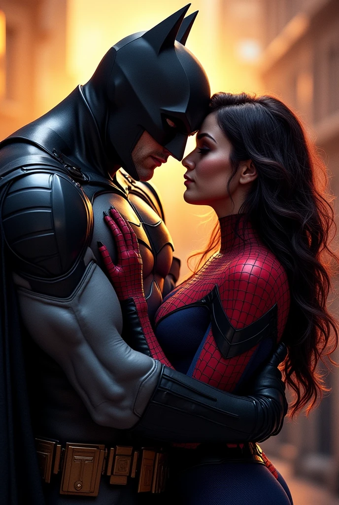 Spiderman having sex with Batman