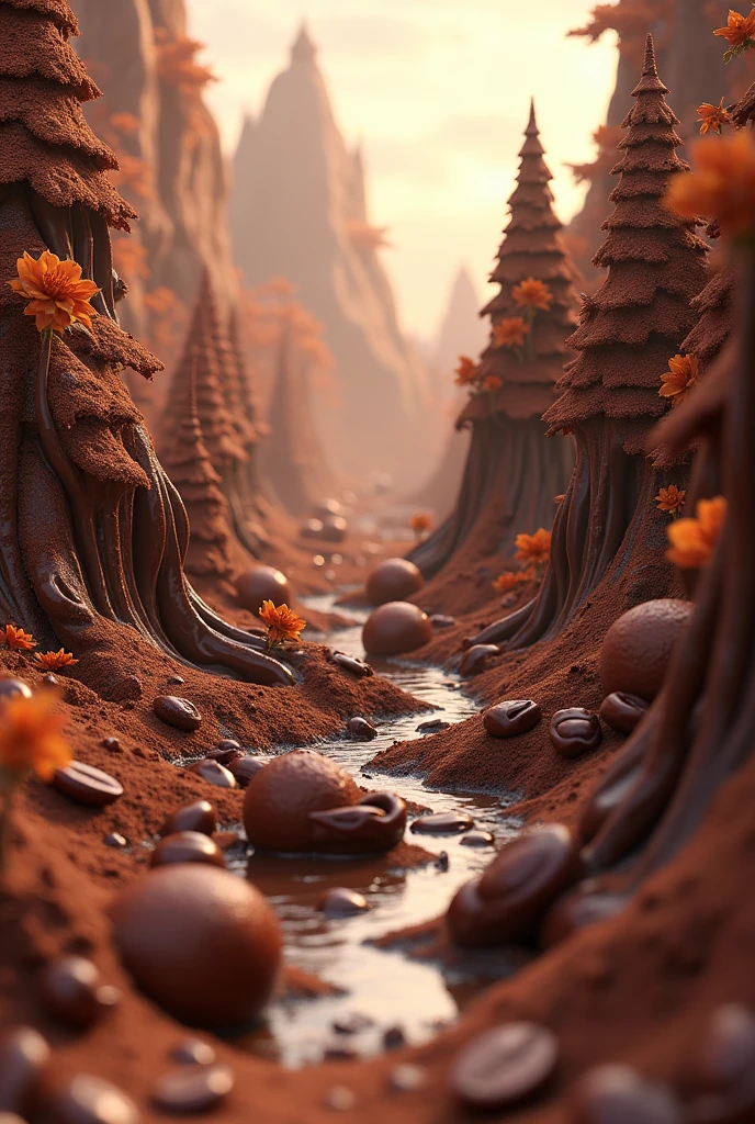 Monde de chocolat
