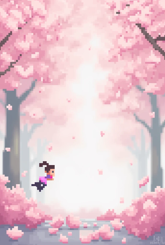 Sakura falling png pixel