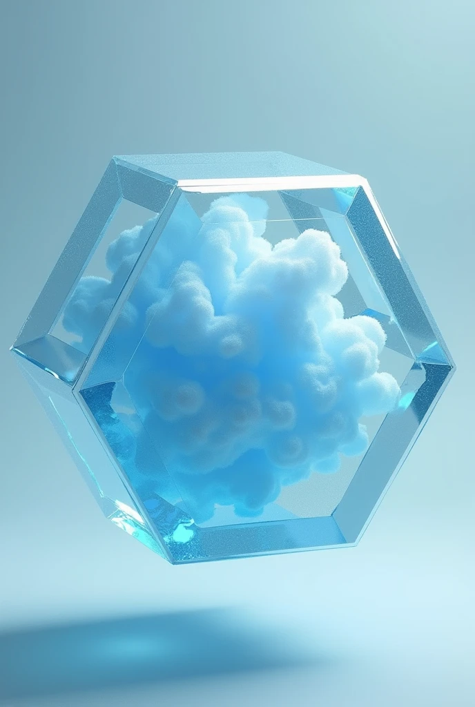 Make the representation of the air in an octahedron that looks more plastic to put in a model with structure, use the color that has the texture of air