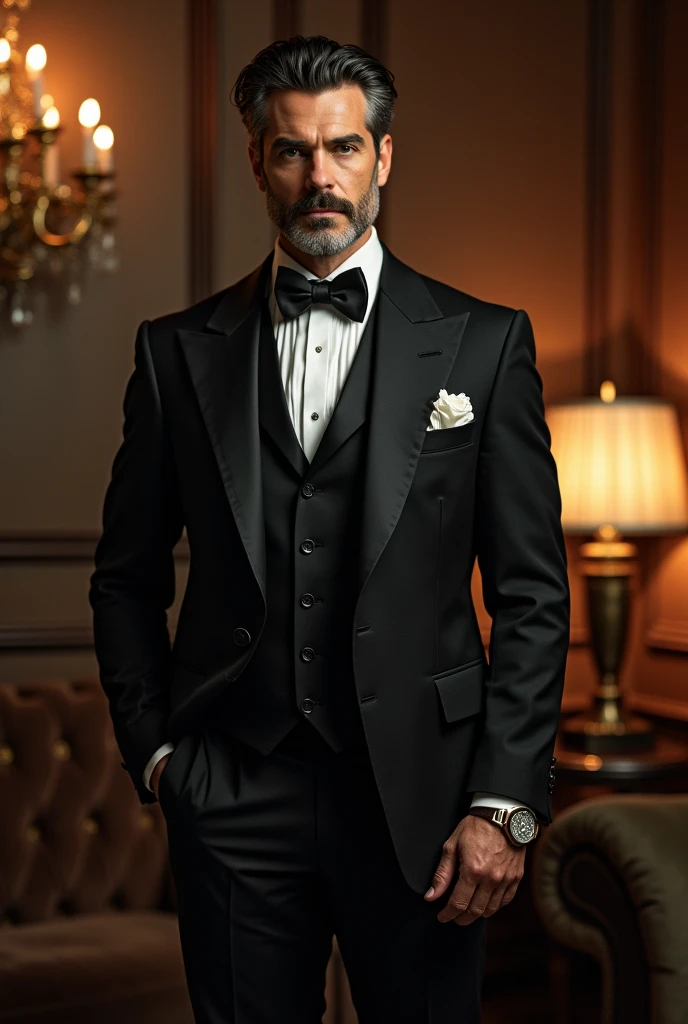 Create a photo of a gentleman