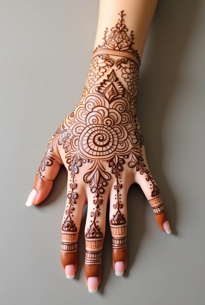 generate more Arabic mehndi design on hand