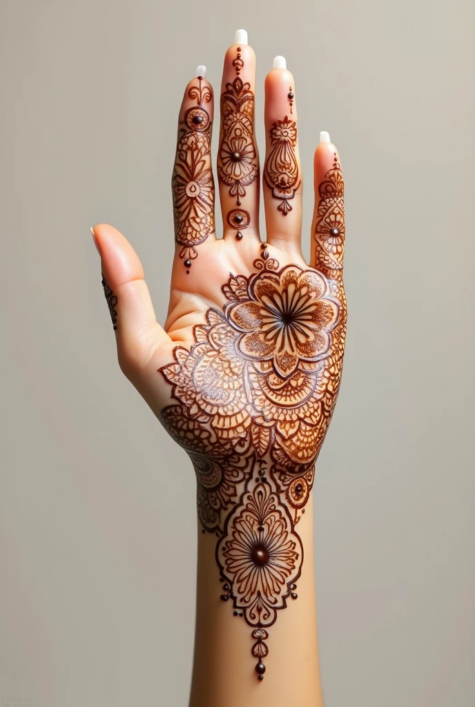 generate more Arabic mehndi design on hand