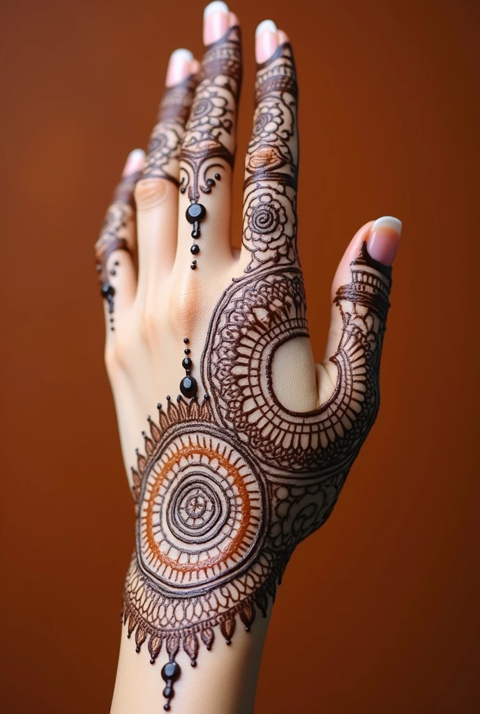 generate Rajasthani mehndi design on hand