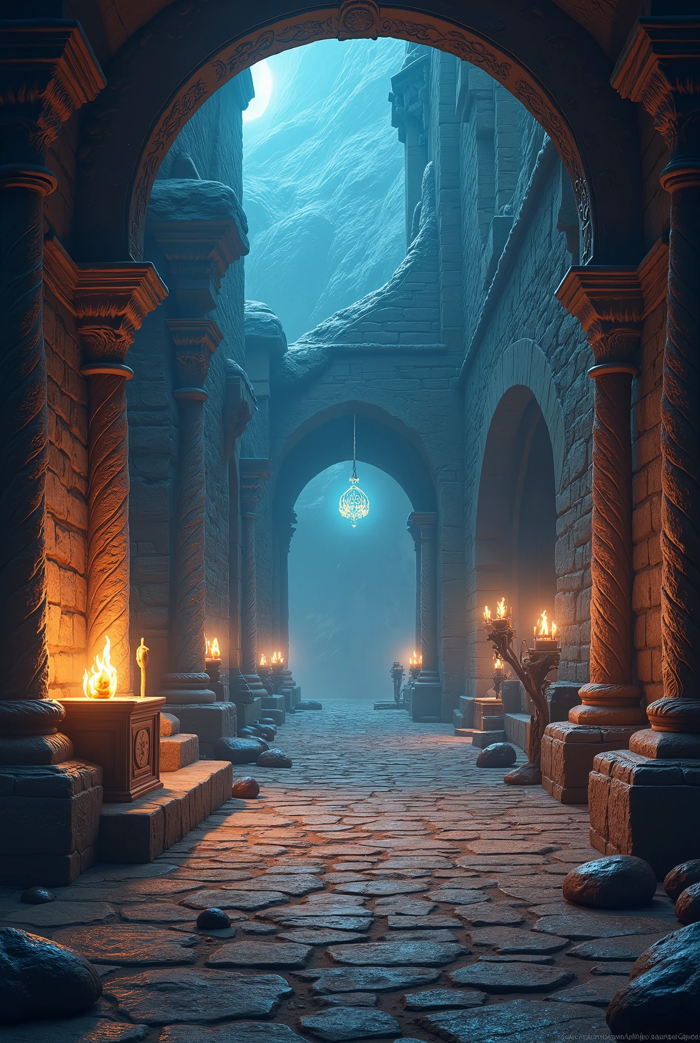 Hints Copy hints Game background menu anime fantasy magic medieval magic without people not a forest