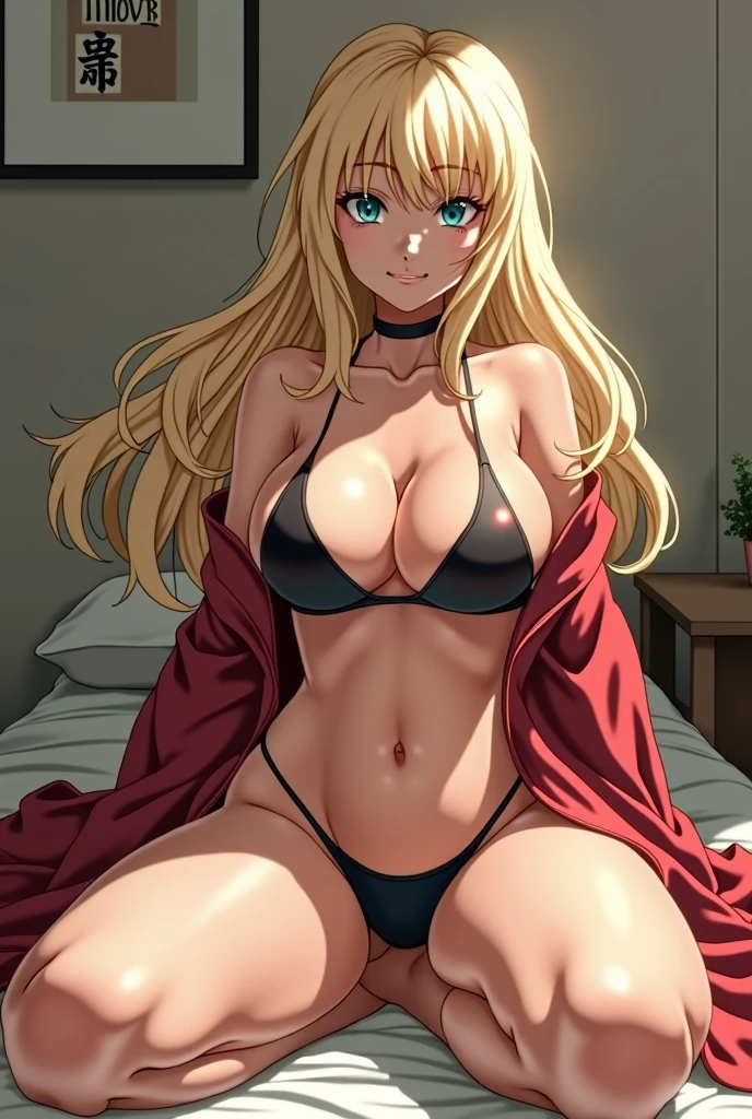 Tsunade spreading her legs showing her and huge tits