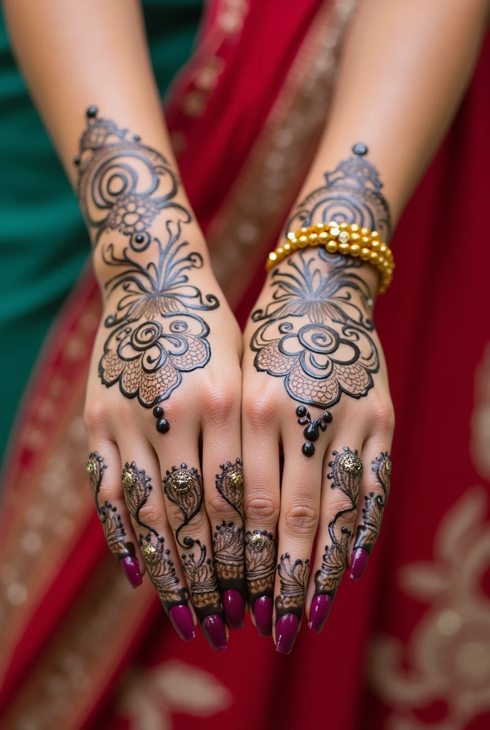 generate more unique Shadi Special mehndi design on hand