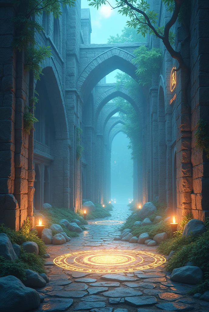 Game background - menu anime fantasy magic medieval magic without people not forest kotokomby