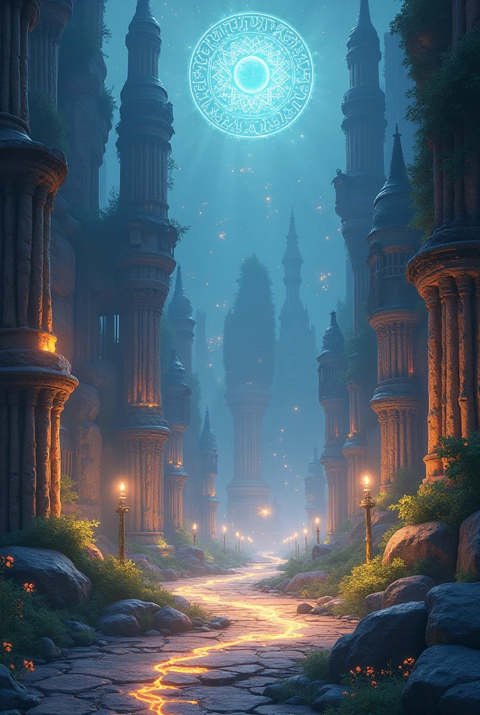 Game background - menu anime fantasy magic medieval magic without people not forest kotokomby