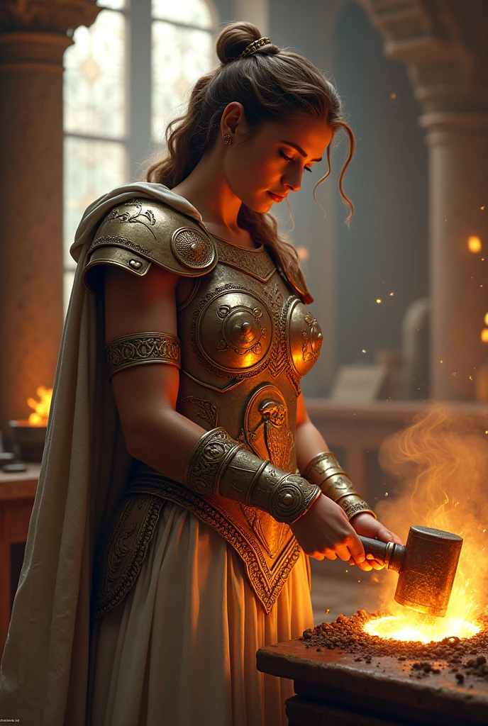 Athena Making armor