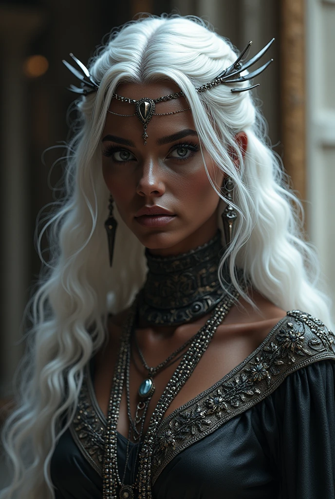 A silver-haired velaryon and the fairest of the seven kingdoms,She has black skin color She is the most beautiful in the world She is 1