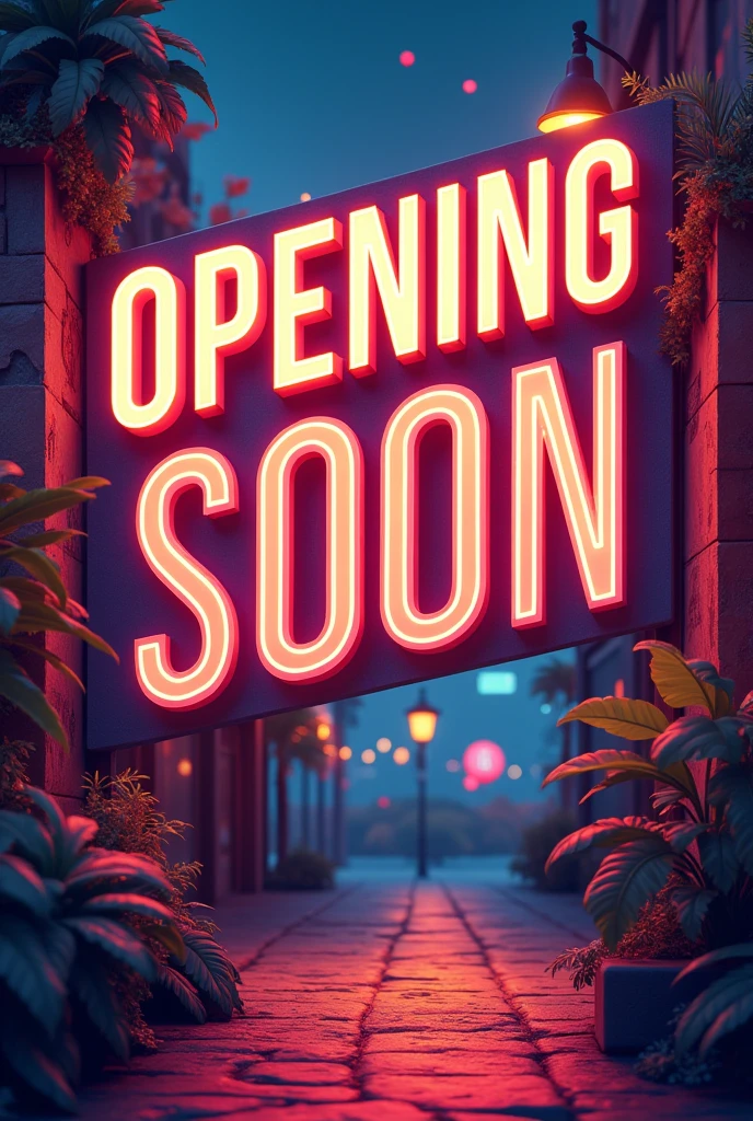 A post showing opening soon