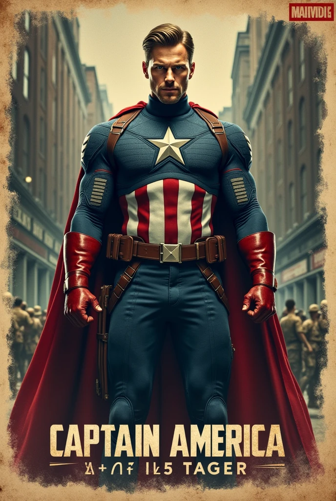 Captain america the first avenger poster, i want the realistic one
