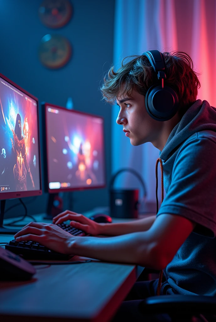 Ian playing LOL
