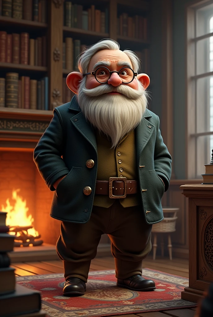 dwarf named vinicius who wears glasses