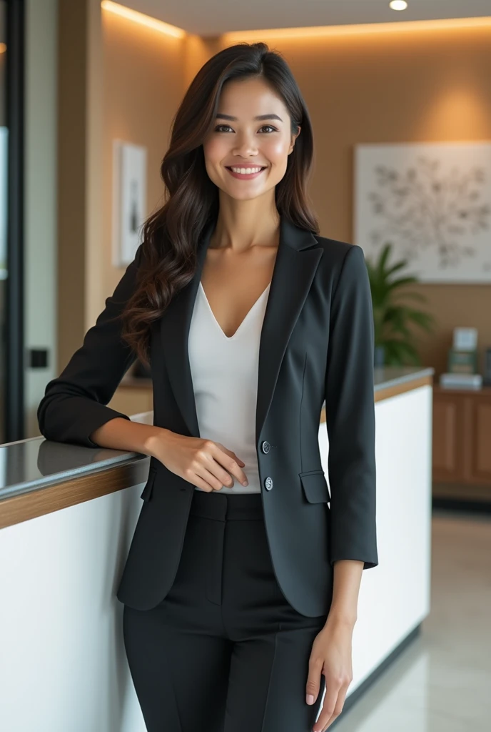 Create an attractive receptionist
