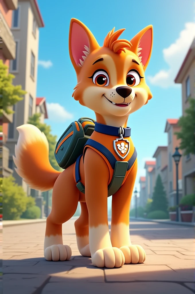 Marcus paw patrol and add name sasha