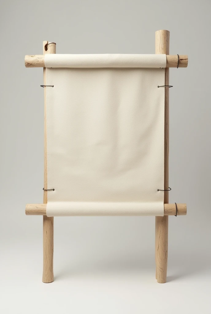 Make a 3D stretcher with 2 medium cylindrical sticks and a cloth