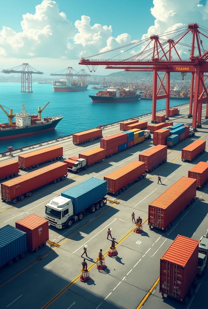 Port mode (receives cargo to be sent by ship)
