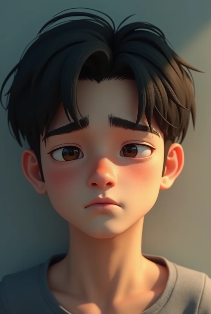 (Photorealism:1.2) A cute and tired man