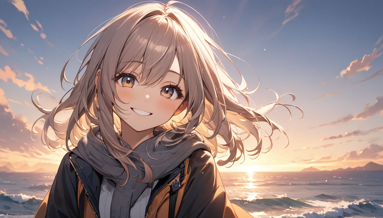 1 person, A little smile
