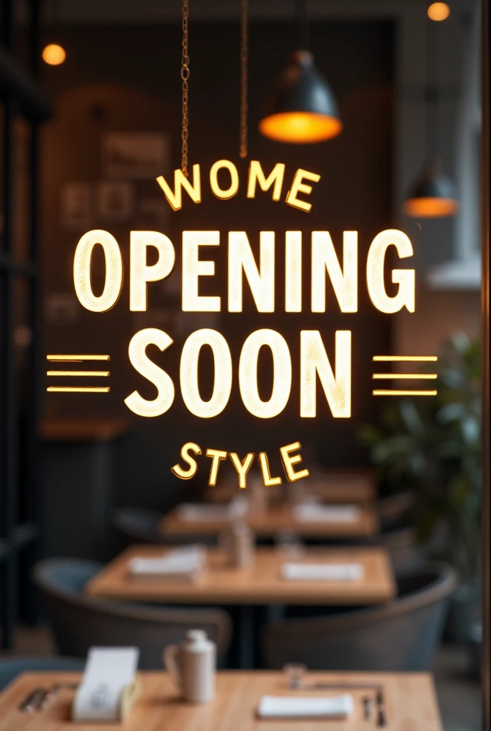 A post showing opening soon notice
