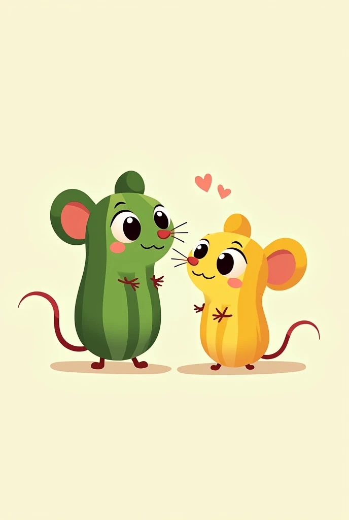 Generate logo of melon mice which is a cartoon channel
