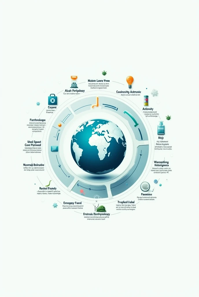 poster on biotechnology on historical perspectives, tools and conventional and modern biotechnology image should be simple in the form earth