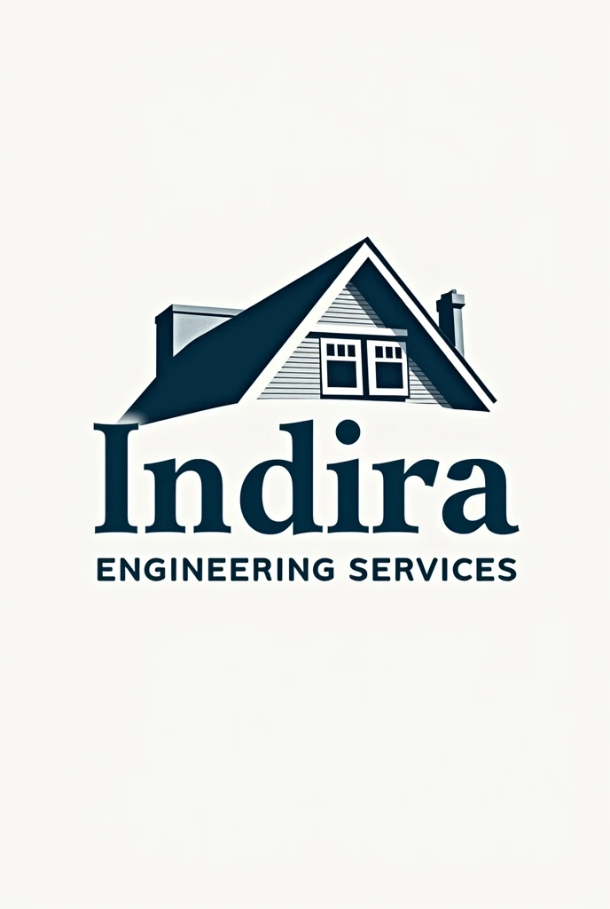 Create a logo name of Indira Engineering Services it's structural engineering company
Add extension and Loft conversation house of United Kingdom image in this logo