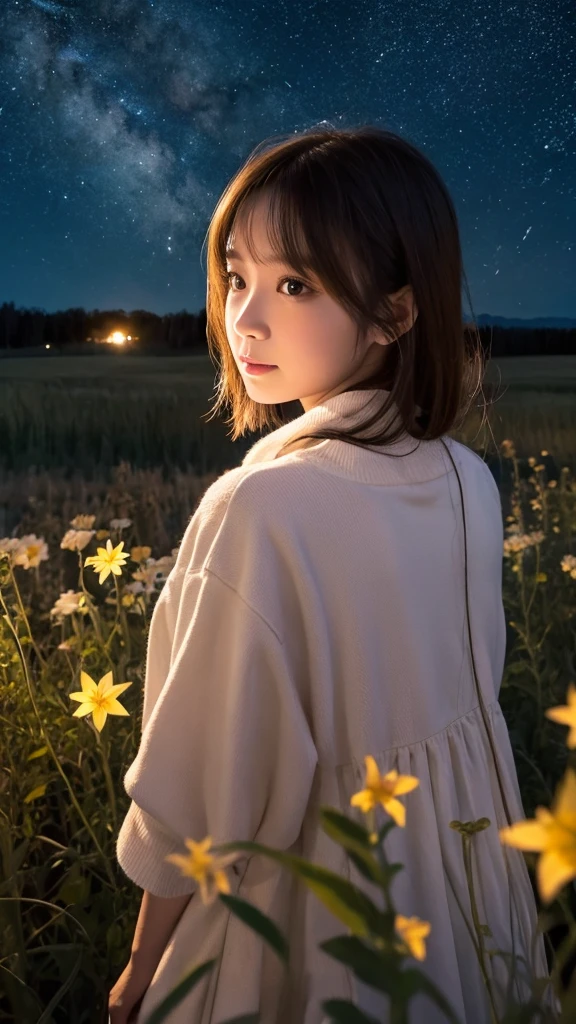 prairie、night、star、beautiful、