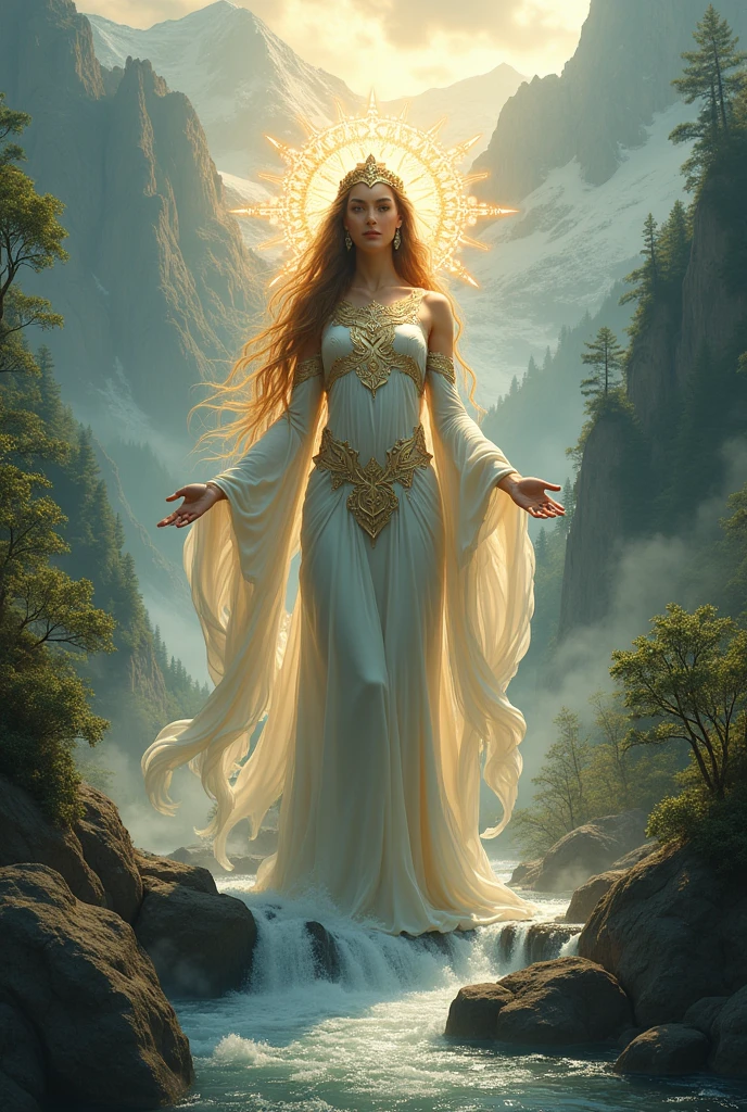 Goddess of creation, nature, water, land, mountains and living things.
