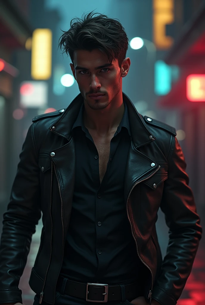 Create a male character, young and handsome who is an anti hero killer