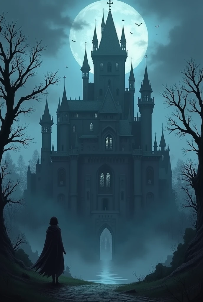  Game background - menu anime fantasy cartoon medieval without people castle ominous scary inside the castle 